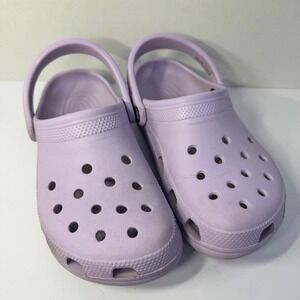 Crocs Classic Clogs Lavender Light Purple Mens 6 Womens 8 Slip On Comfort Shoes